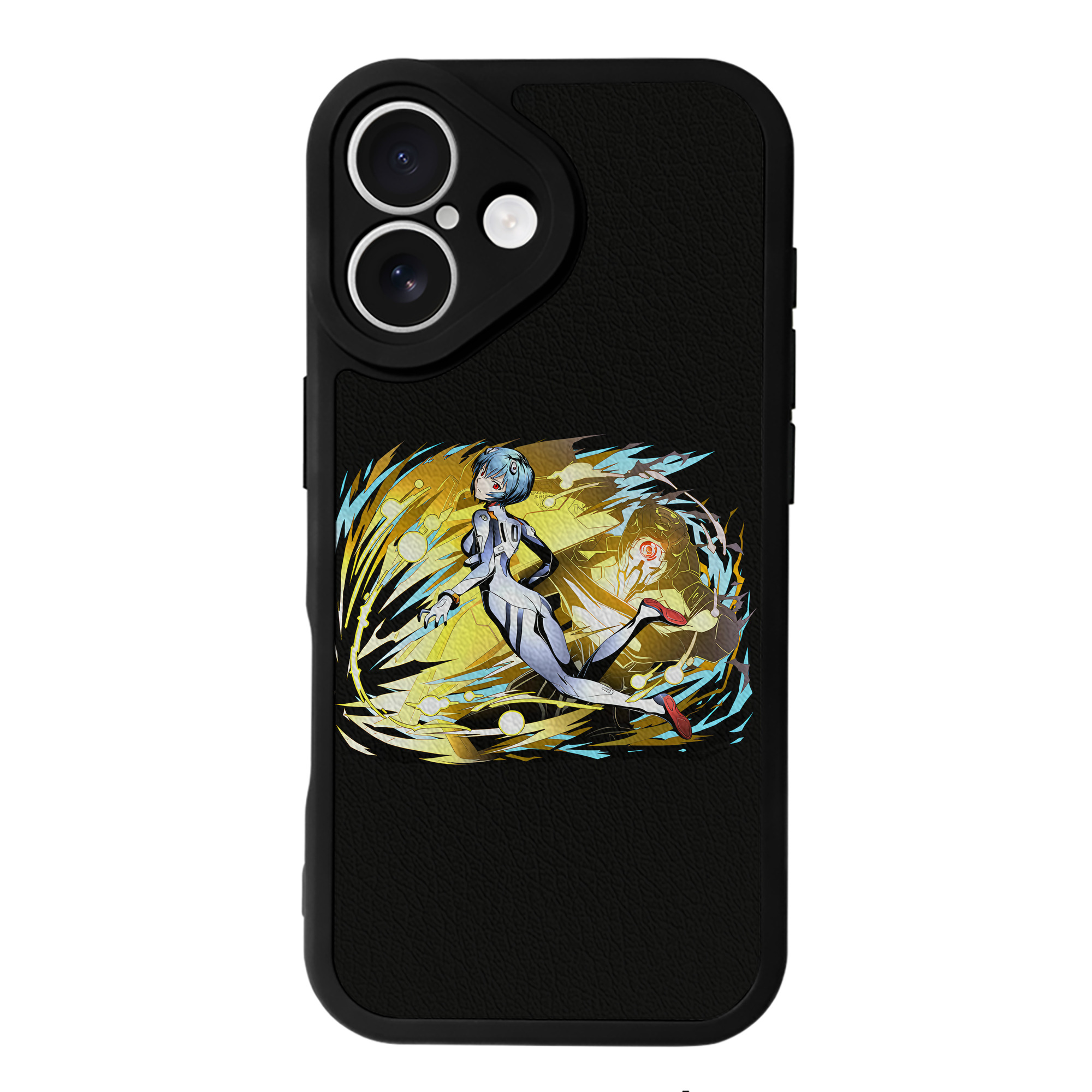 （画像用） EVA 新世紀エヴァンゲリオン 【iPhone 16シリーズ対応】シリコンスマホケース（レザー調） 材質：シリコン